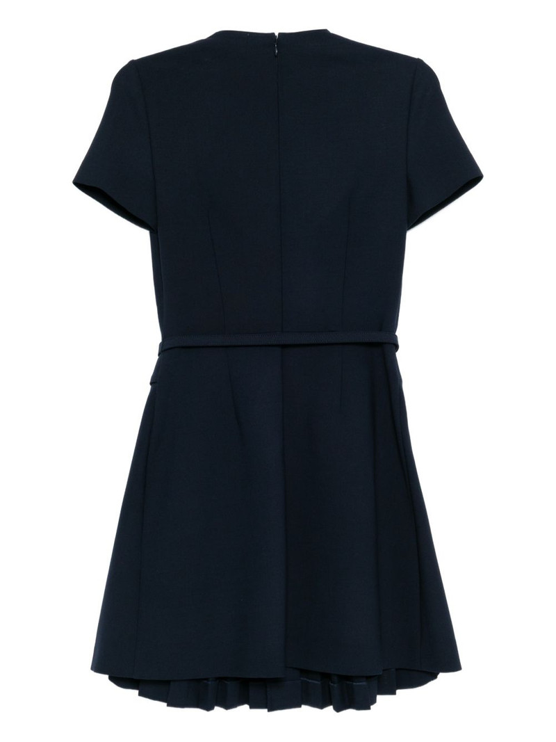 Oscar de la Renta belted pleated dress outlook