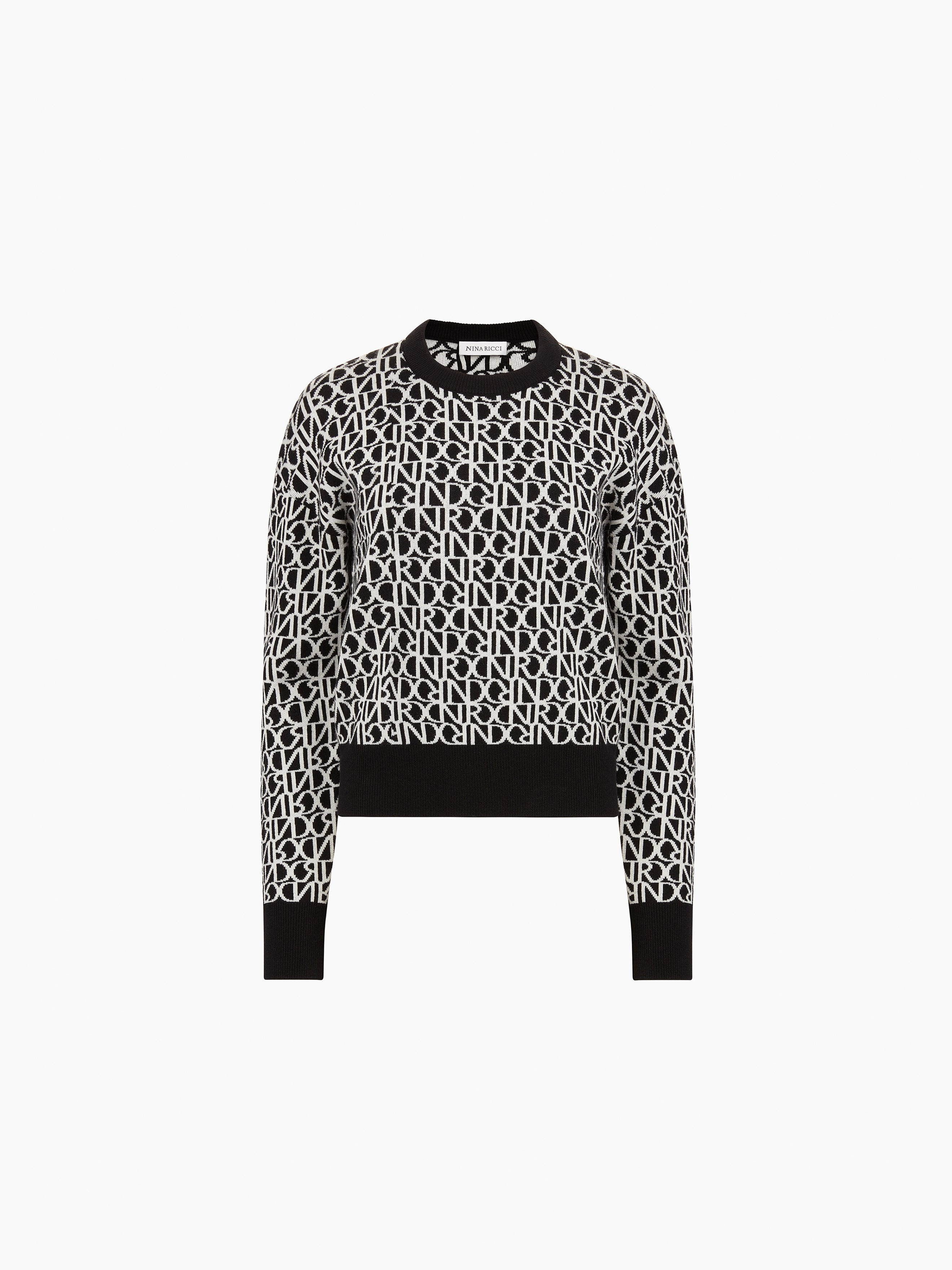Black Logo-Print Sweater - 5