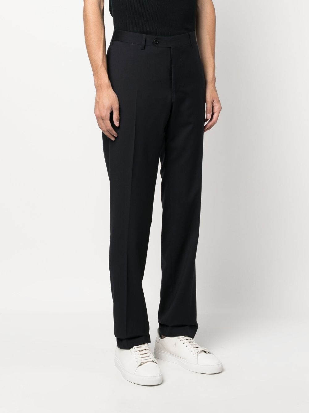 straight-leg wool tailored trousers - 3