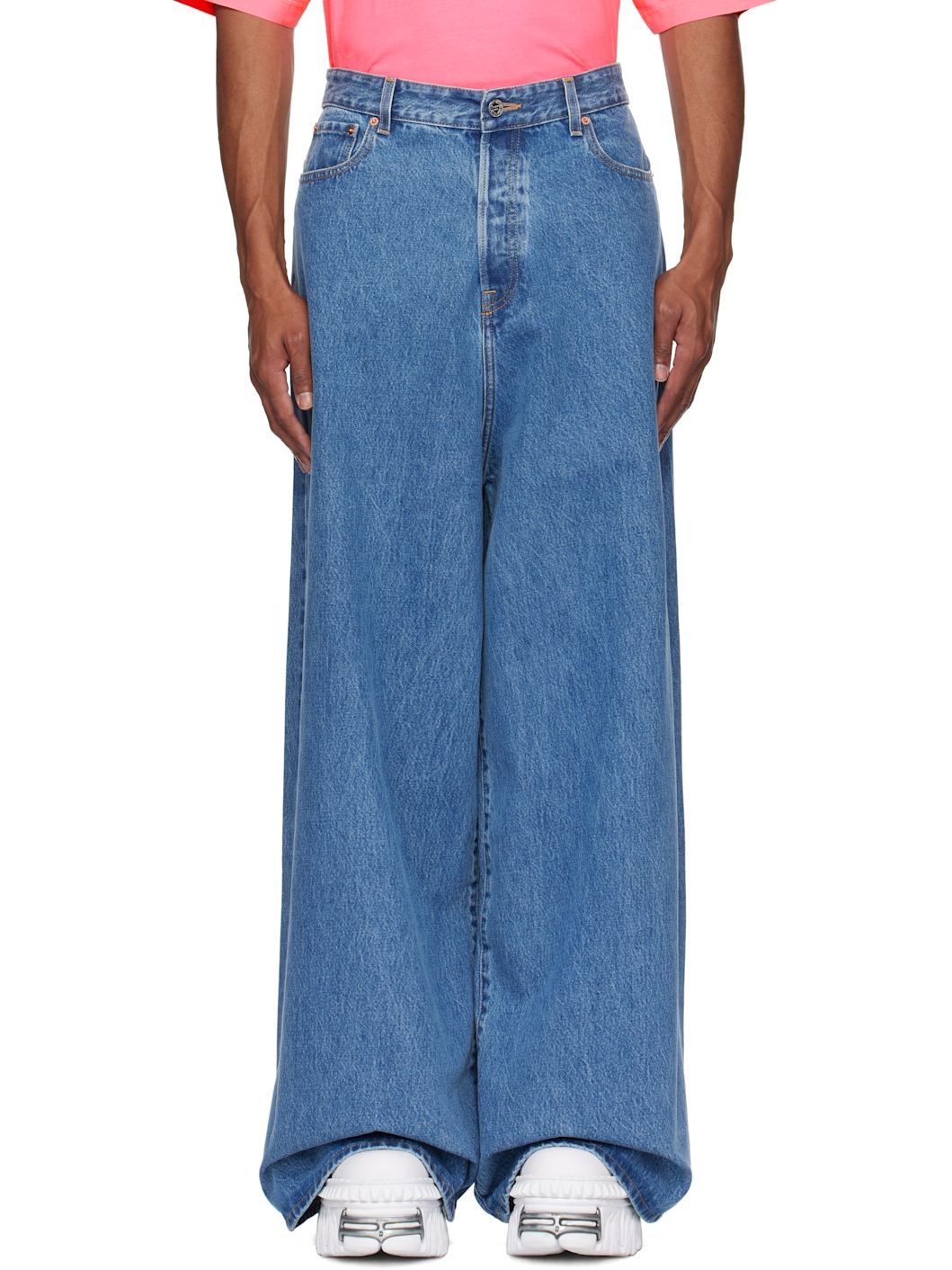 Blue Oversized Baggy Jeans - 1