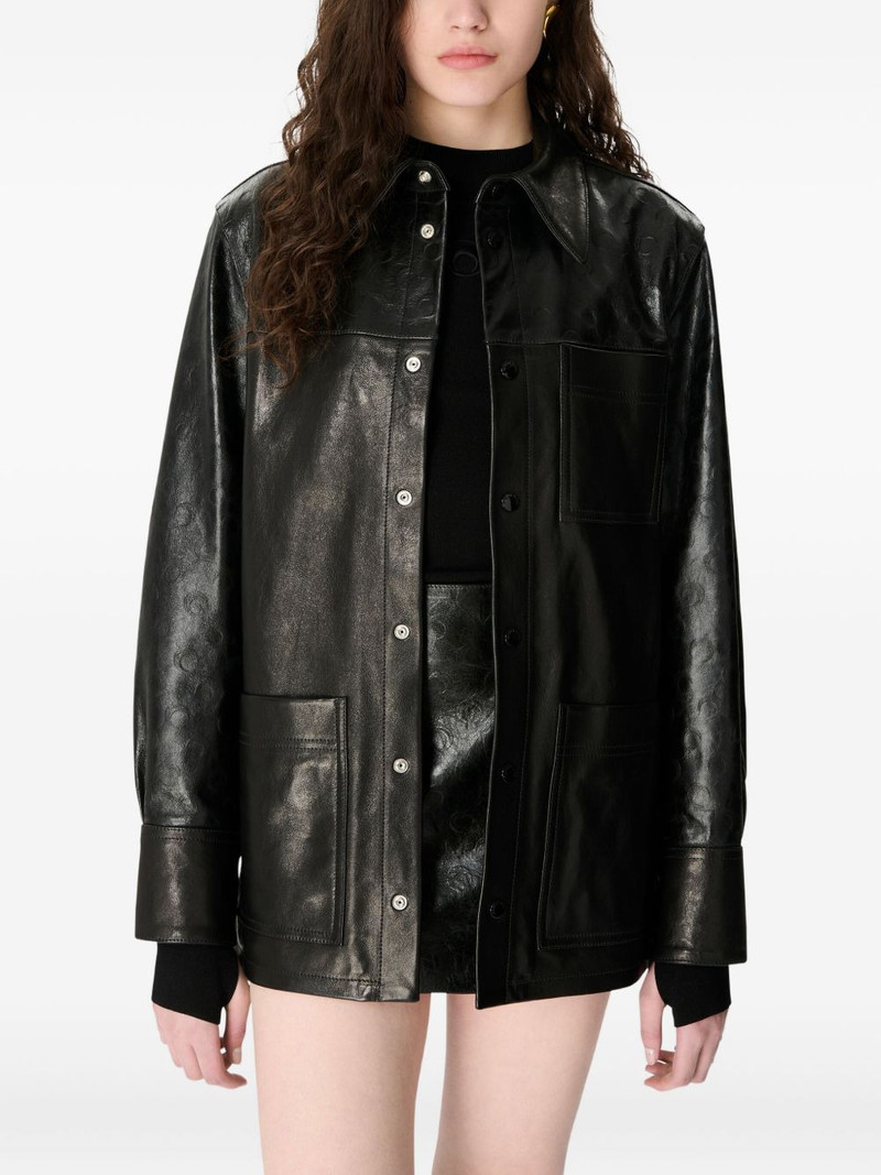 Glossy Moon leather shirt 4