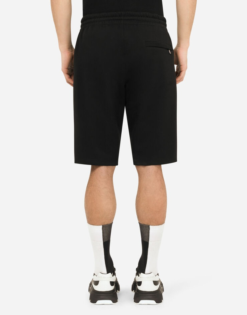 Dolce & Gabbana Jersey jogging shorts with embroidery outlook