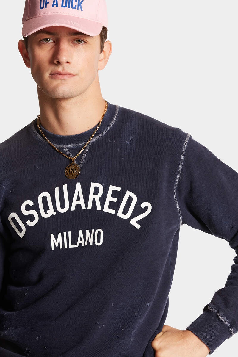 DSQUARED2 MILANO COOL FIT CREWNECK SWEATSHIRT - 5