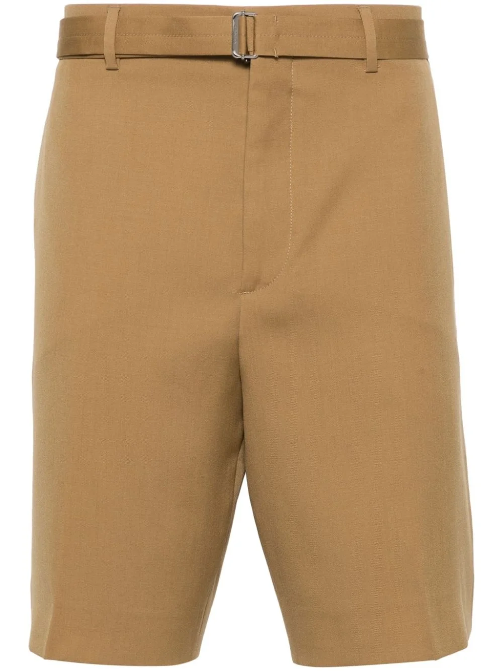 pressed crease wool shorts - 1