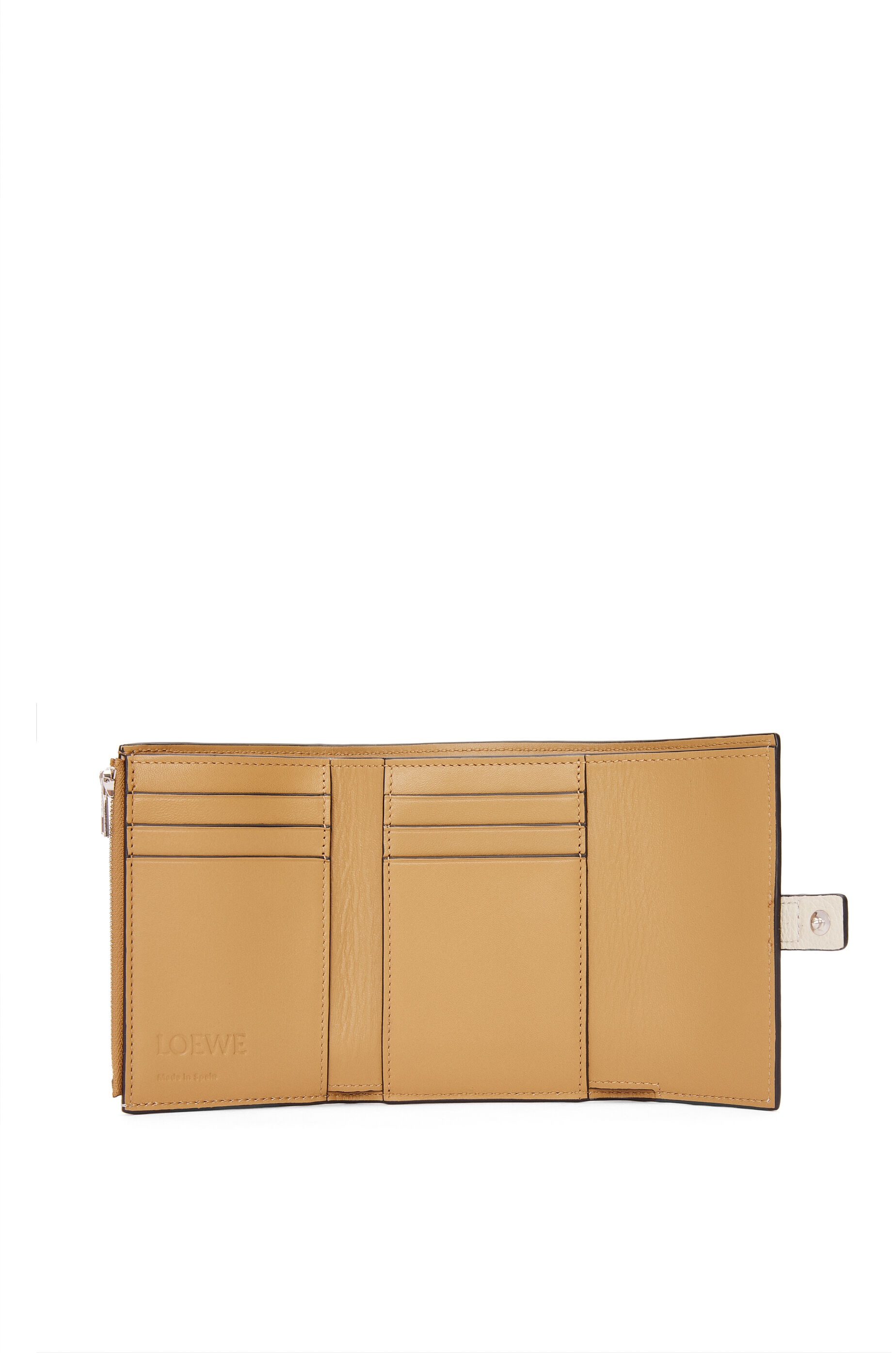 Small vertical wallet in soft grained calfskin - 2