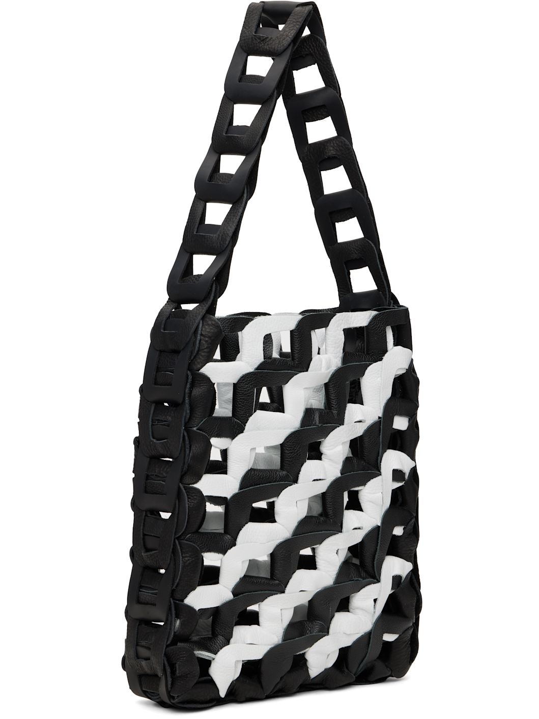 Black & White Medium Links Tote - 2