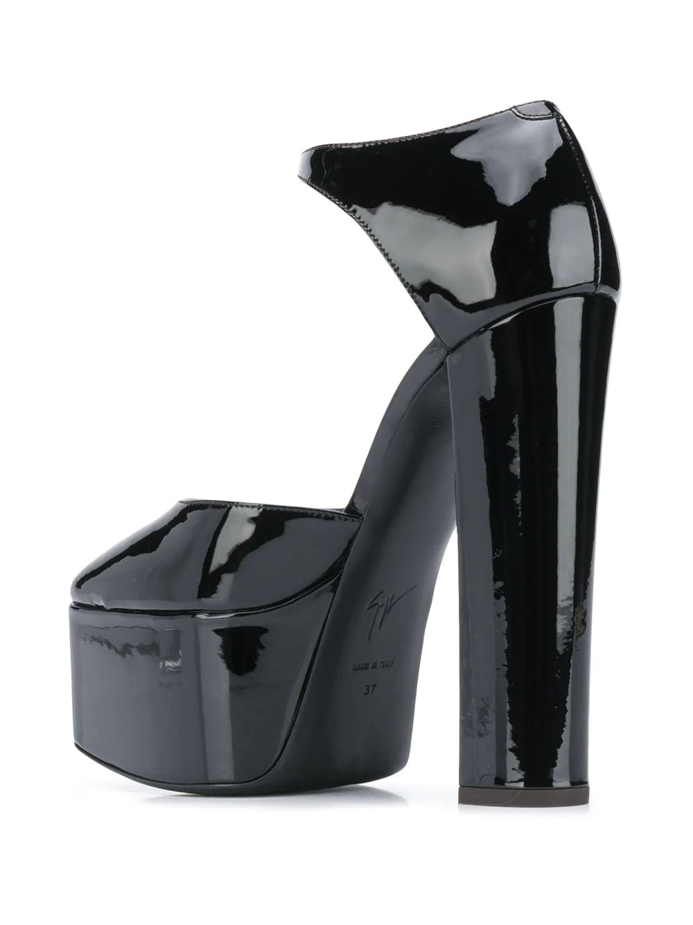 patent leather plateau pumps  - 3