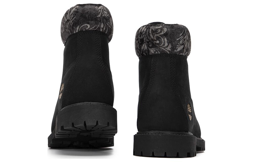 (WMNS) Timberland 6 Inch heritage Lace Up Cupsole Boots 'Black Nubuck' A5M74001 - 4