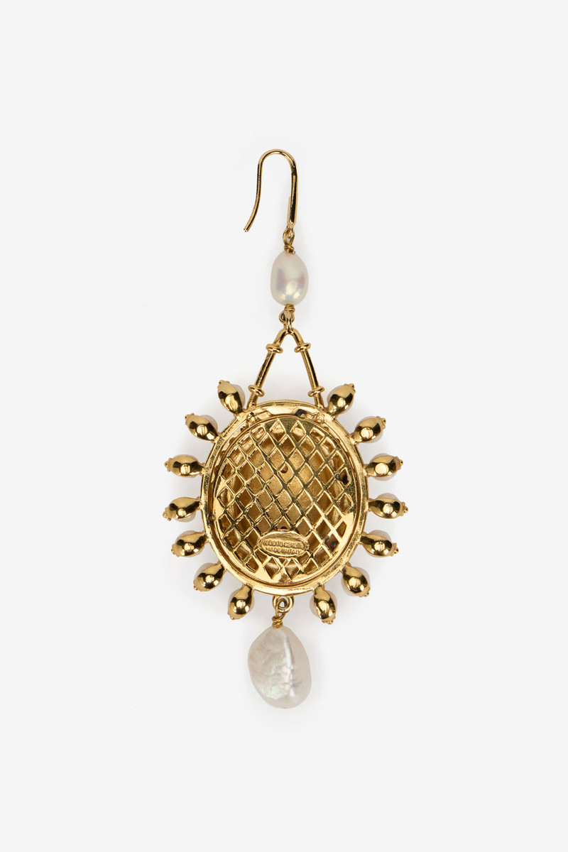 Serpentine Gold Earrings 3