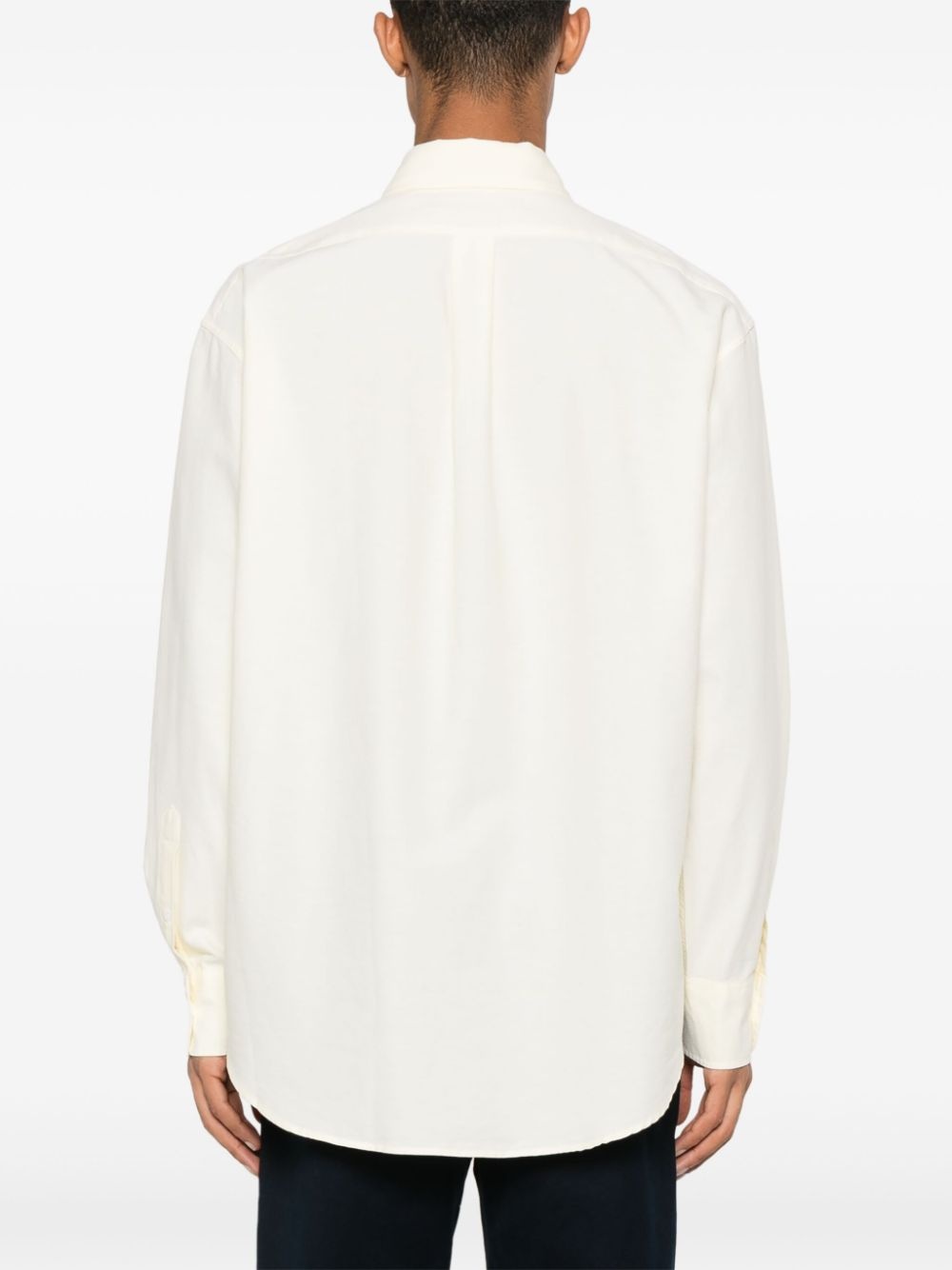 Contour Fox Head-embroidery cotton shirt - 4