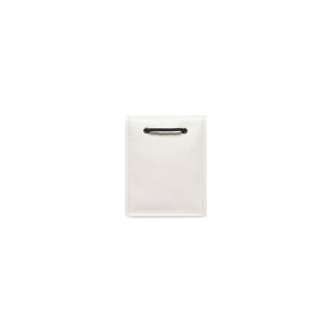 Men's Explorer Small Pouch With Strap in White - 3