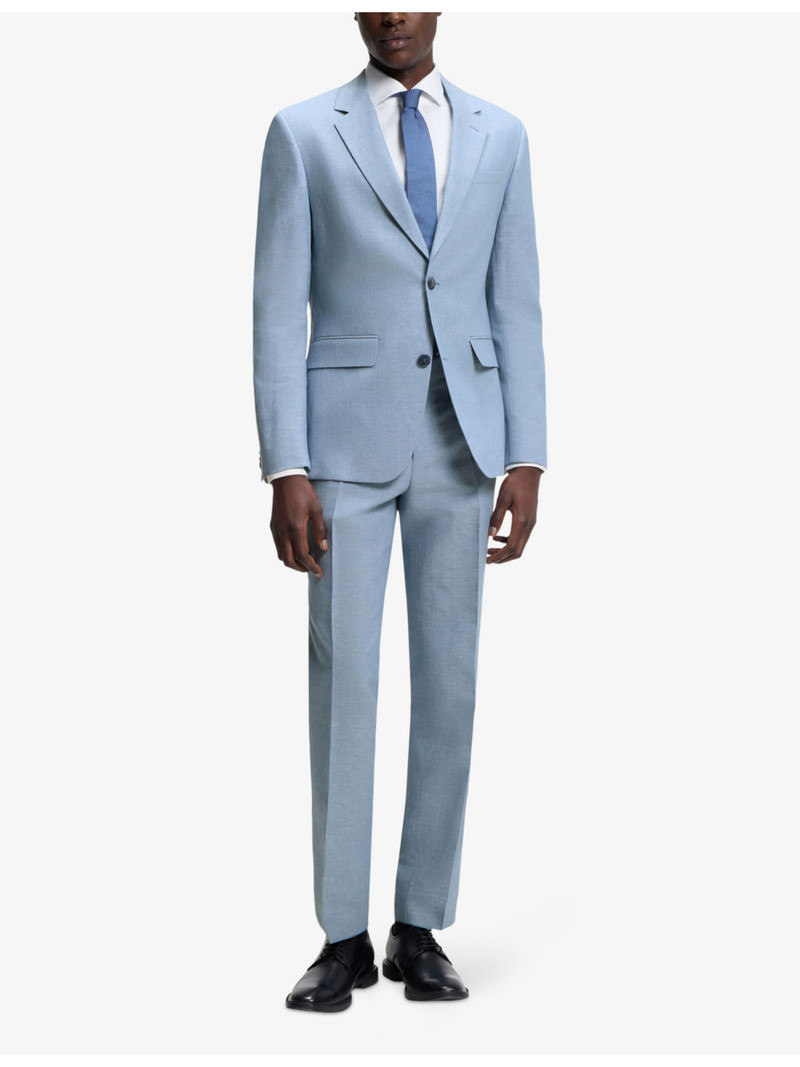 HUGO Slim-Fit Single-Breasted Wool-Blend Suit outlook