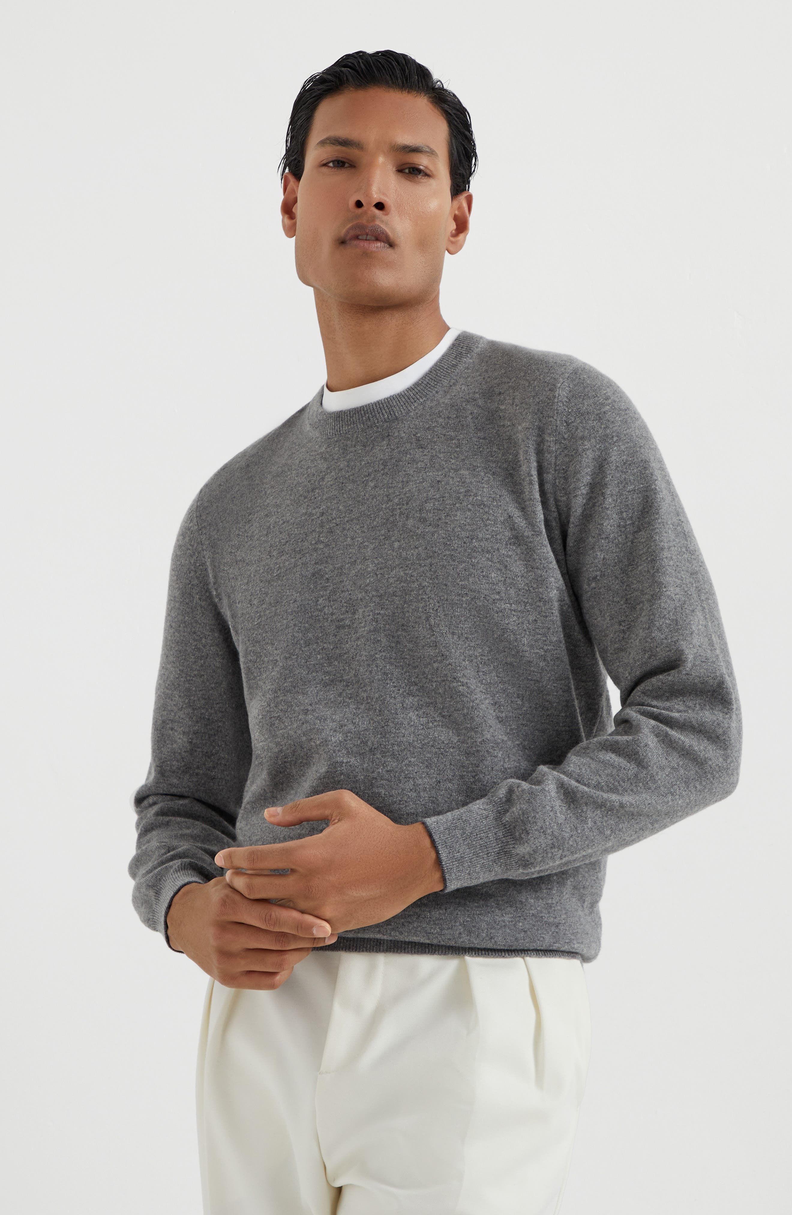 Brunello Cucinelli Cashmere sweater in Dark Grey at Nordstrom - 2