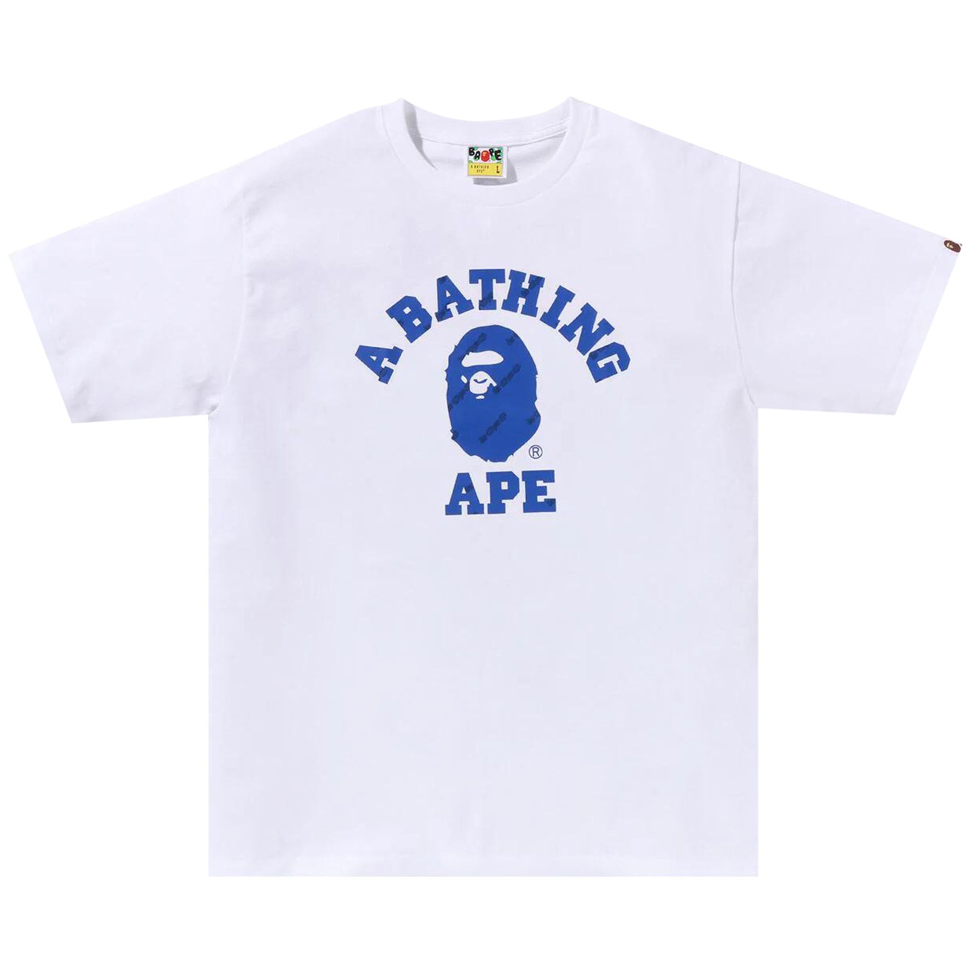 BAPE Hexagram College Tee 'White' - 1