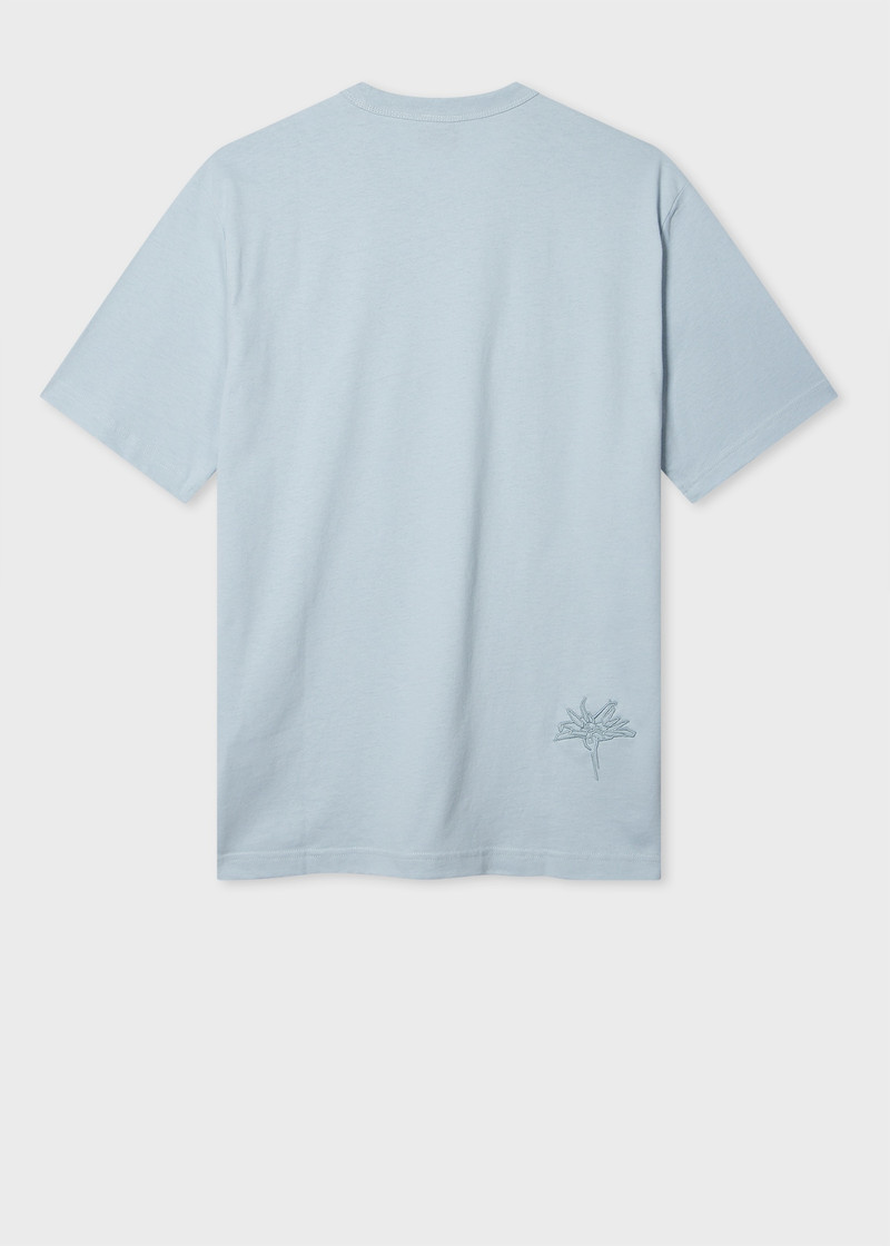 Paul Smith Light Blue Casual-Fit Organic Cotton T-Shirt outlook
