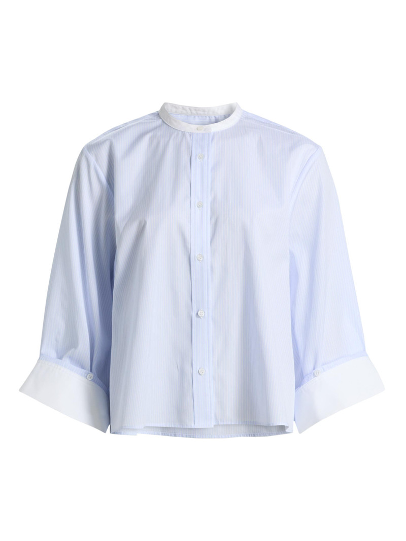 Women's Beau Twill Shirt - Blue Haven White 1