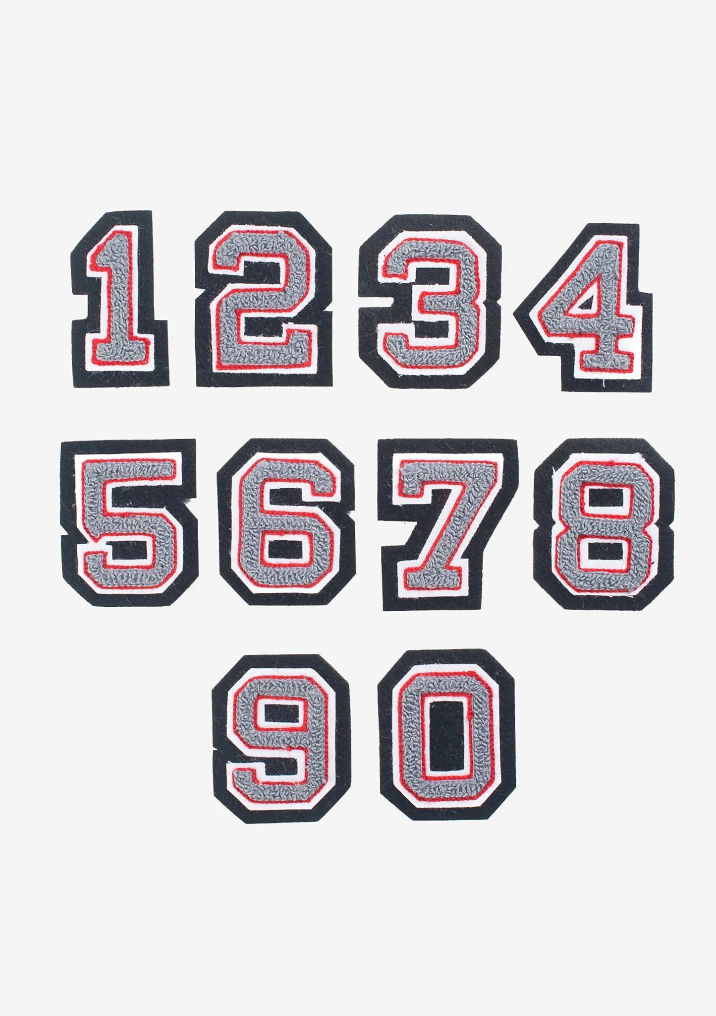 IHP-CH-NUM CHENILLE PATCHES - NUMERALS - 1