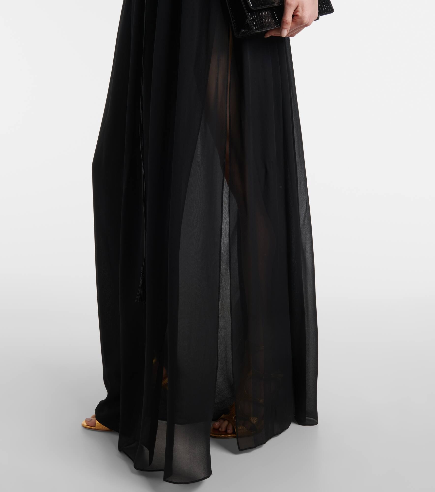 Cutout silk gown - 5