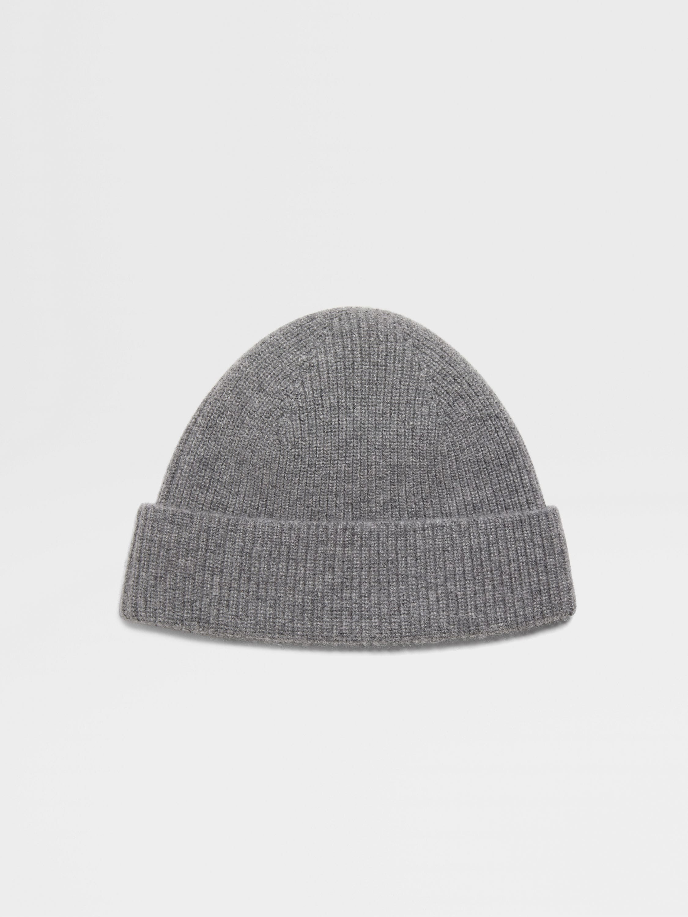 GREY MÉLANGE OASI CASHMERE BEANIE - 3