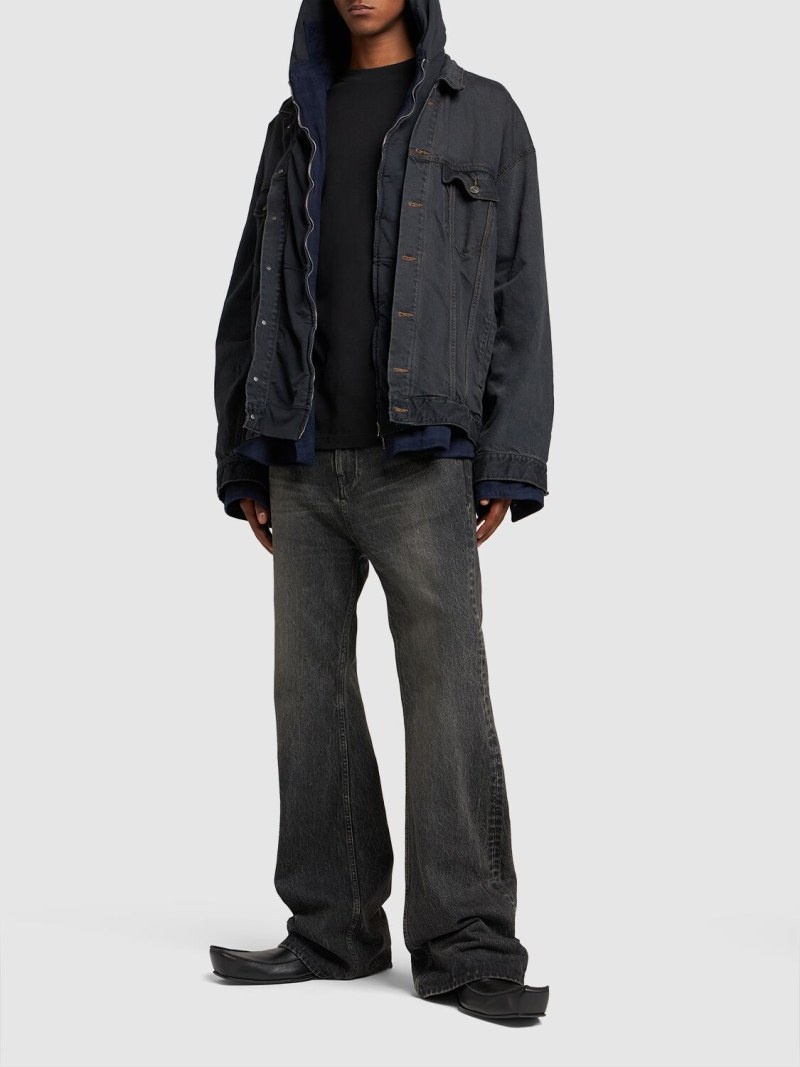 関税込◆*BALENCIAGA*デニム バックレースアップ ジャケット BALENCIAGA (バレンシアガ) Back Logo Denim Jacket バックロゴ