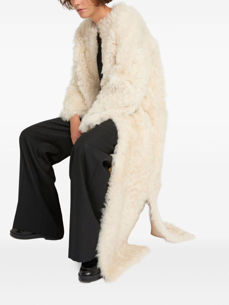 Yves Salomon Extra Long Toscana Lambskin coat outlook