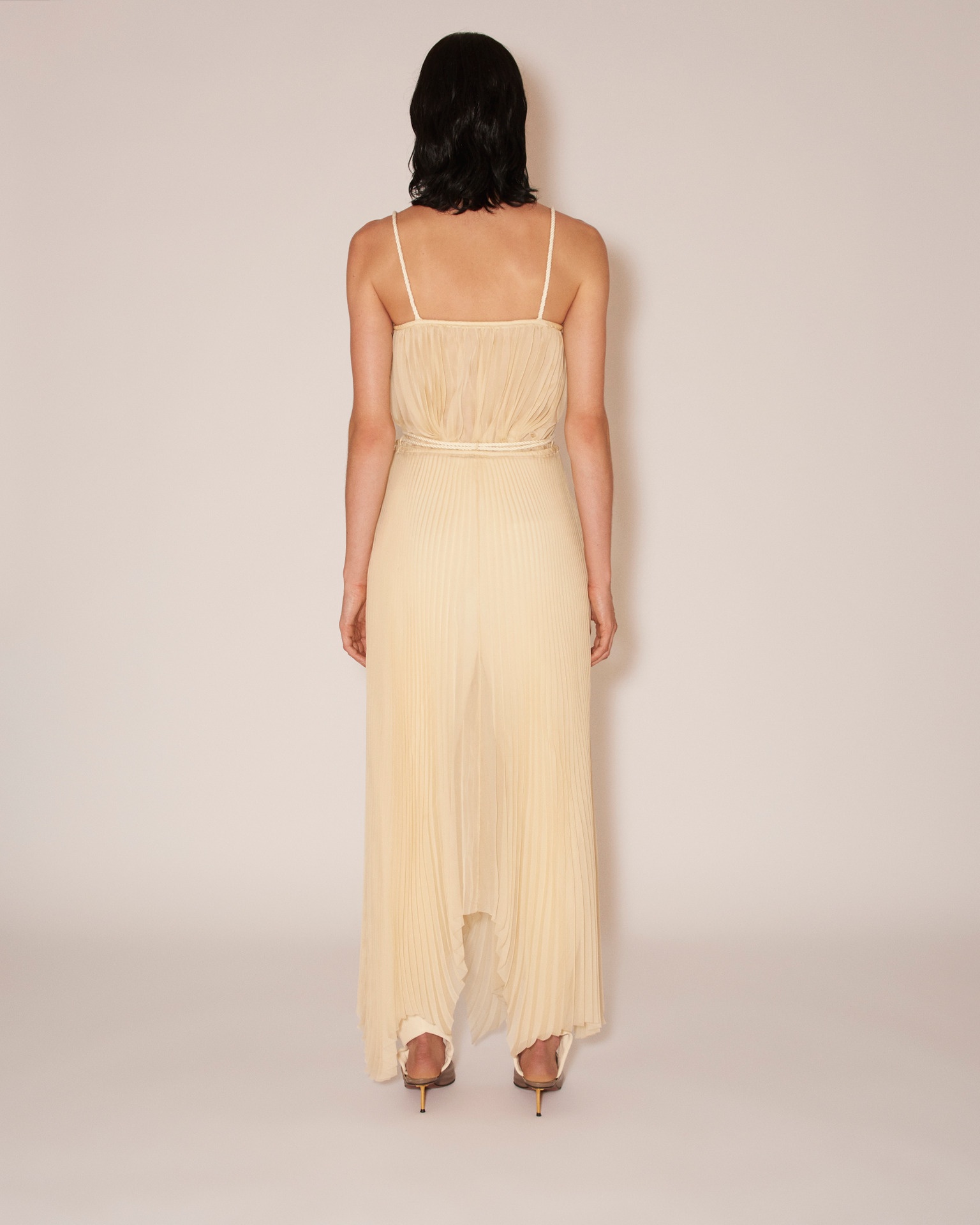 BEEJA - Pleated midi skirt - Cream - 4
