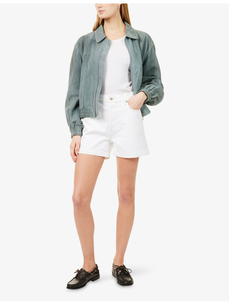 FRAME The Everyday High-Rise Denim Shorts outlook