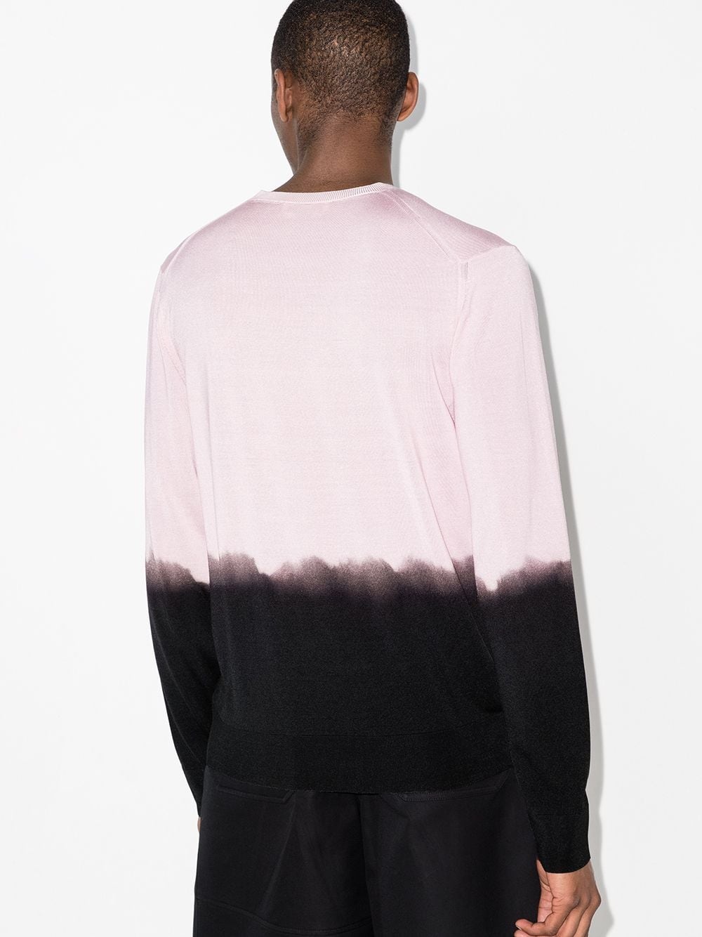 dip-dye crew-neck jumper - 3