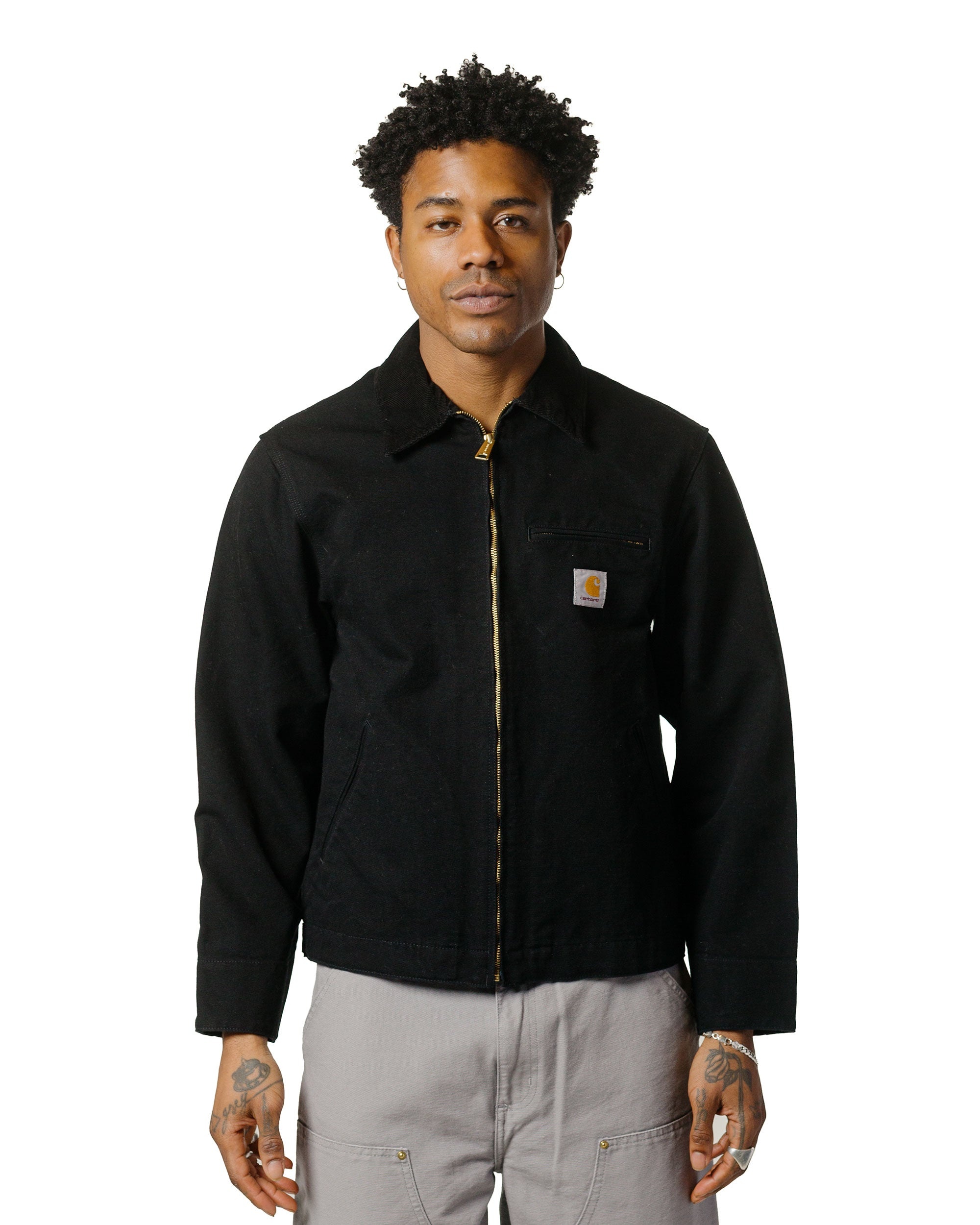 Carhartt W.I.P. Detroit Jacket Black Rinsed - 2