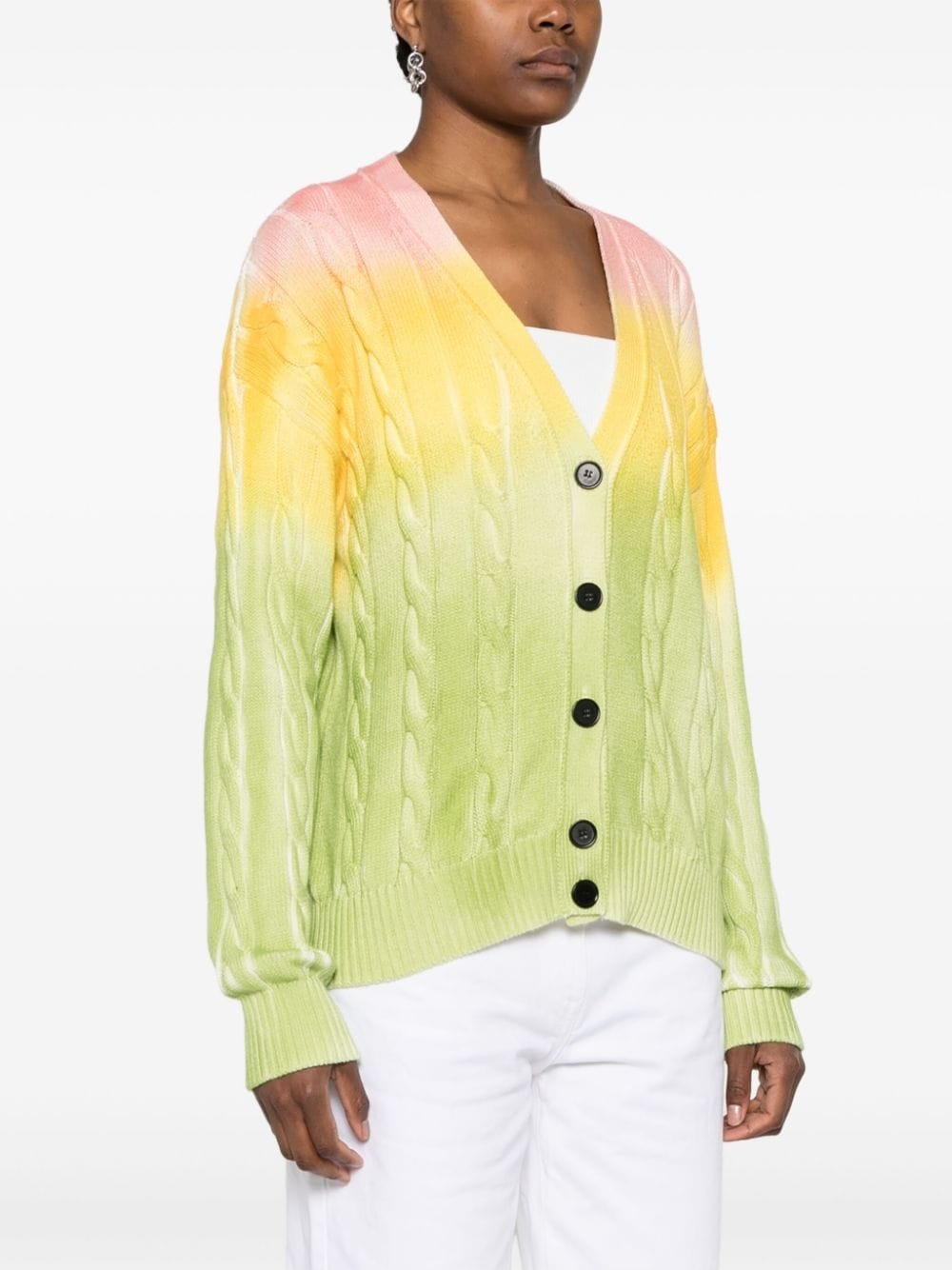 cable-knit cardigan - 3