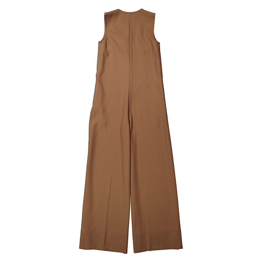 Burberry Ladies Warm Walnut Neave Wool Jumpsuit - 7