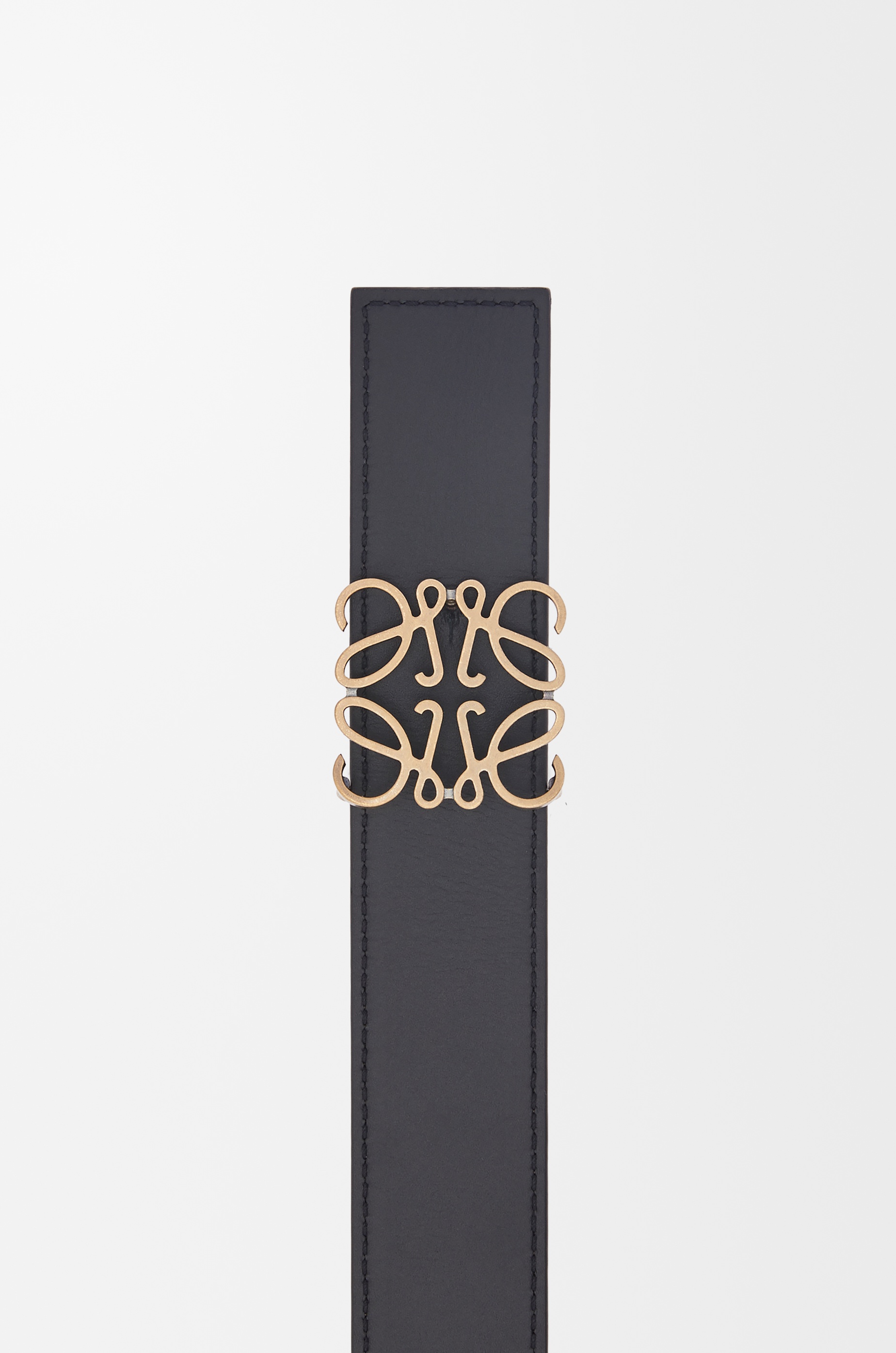 Reversible Anagram belt in soft grained calfskin and smooth calfskin - 5