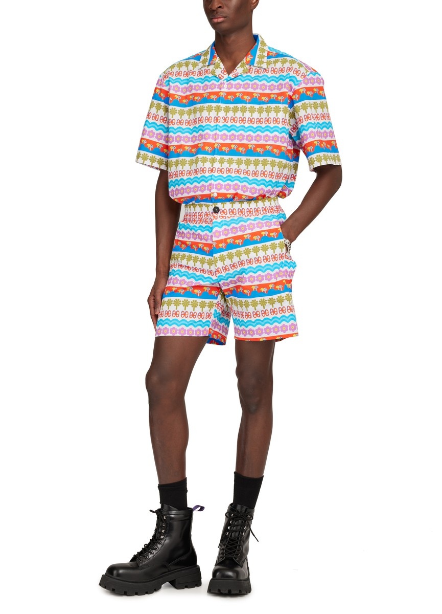 SLITED ELASTIC SHORT - 4