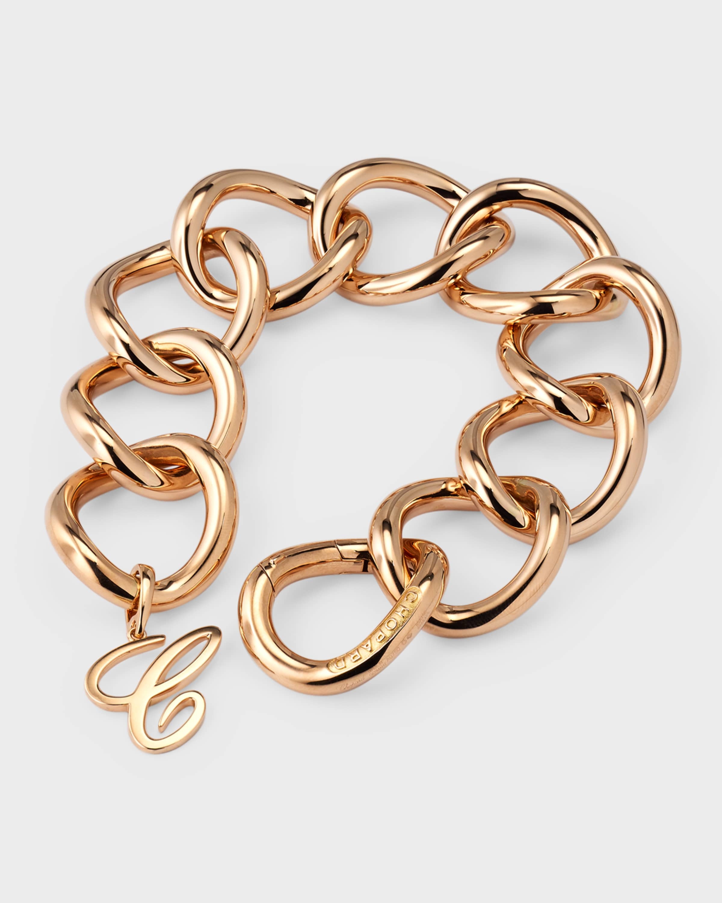 18K Rose Gold Round Chain Bracelet - 4