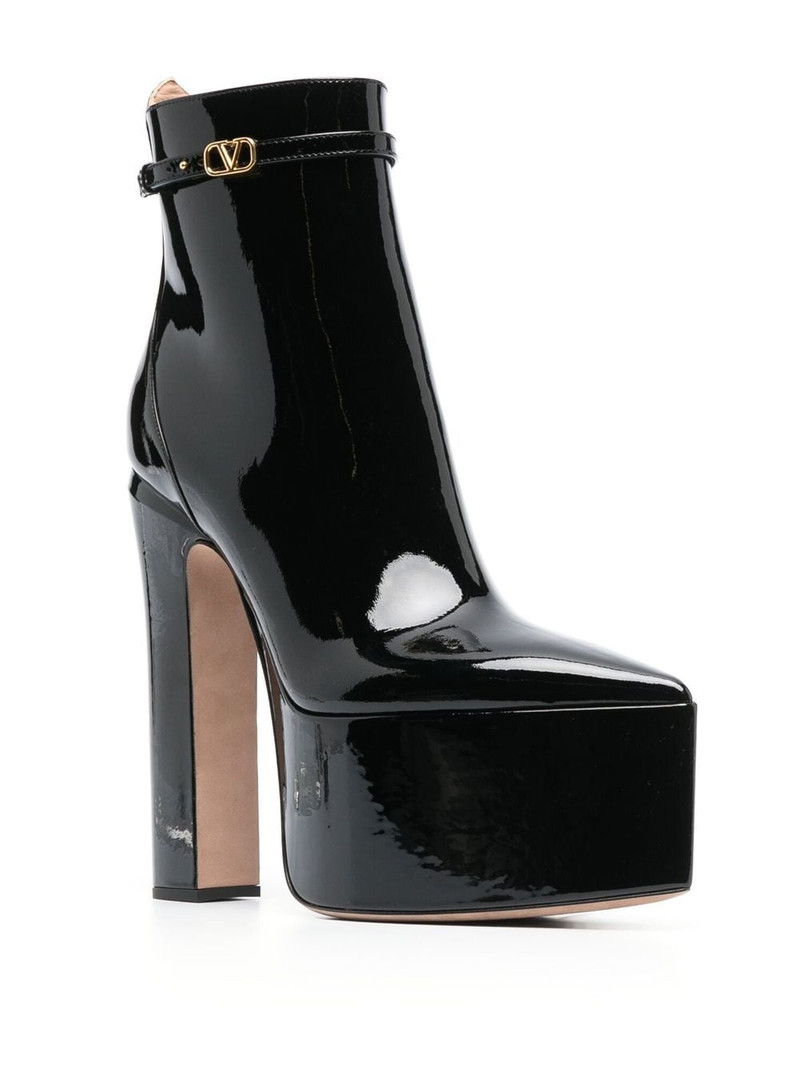 Valentino Tan-Go patent platform boots outlook