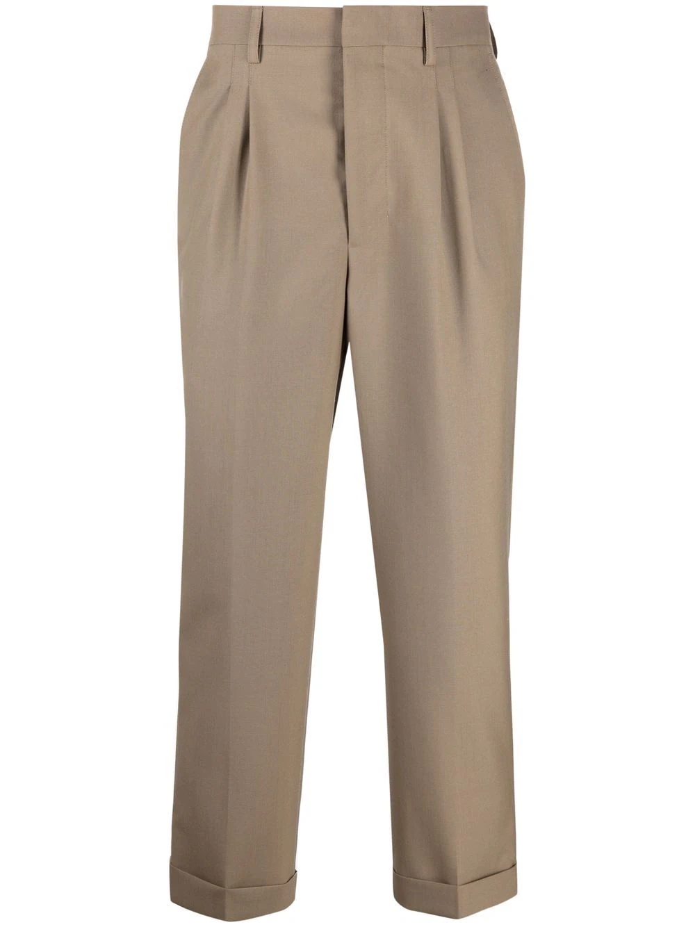 tapered cropped trousers - 1