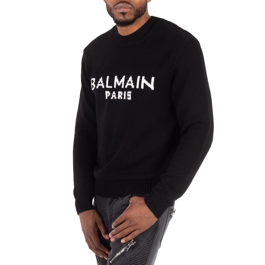 Balmain Jacquard Logo Sweater - 2
