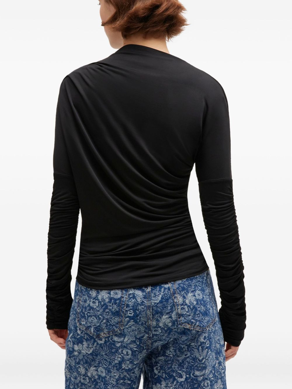 ruched jersey top - 4