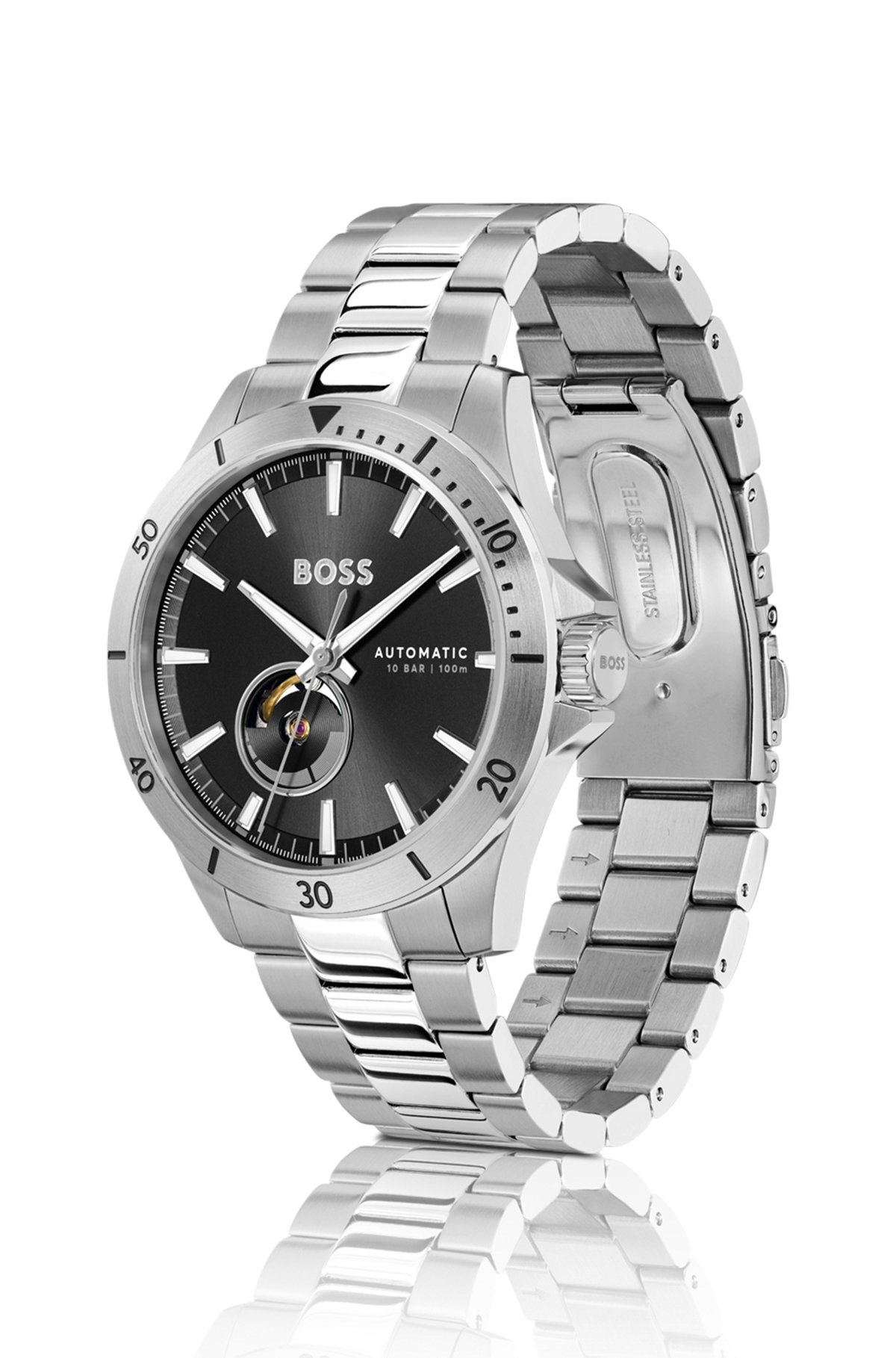 STAINLESS-STEEL WATCH WITH JAPANESE AUTOMATIC MOVEMENT - 2