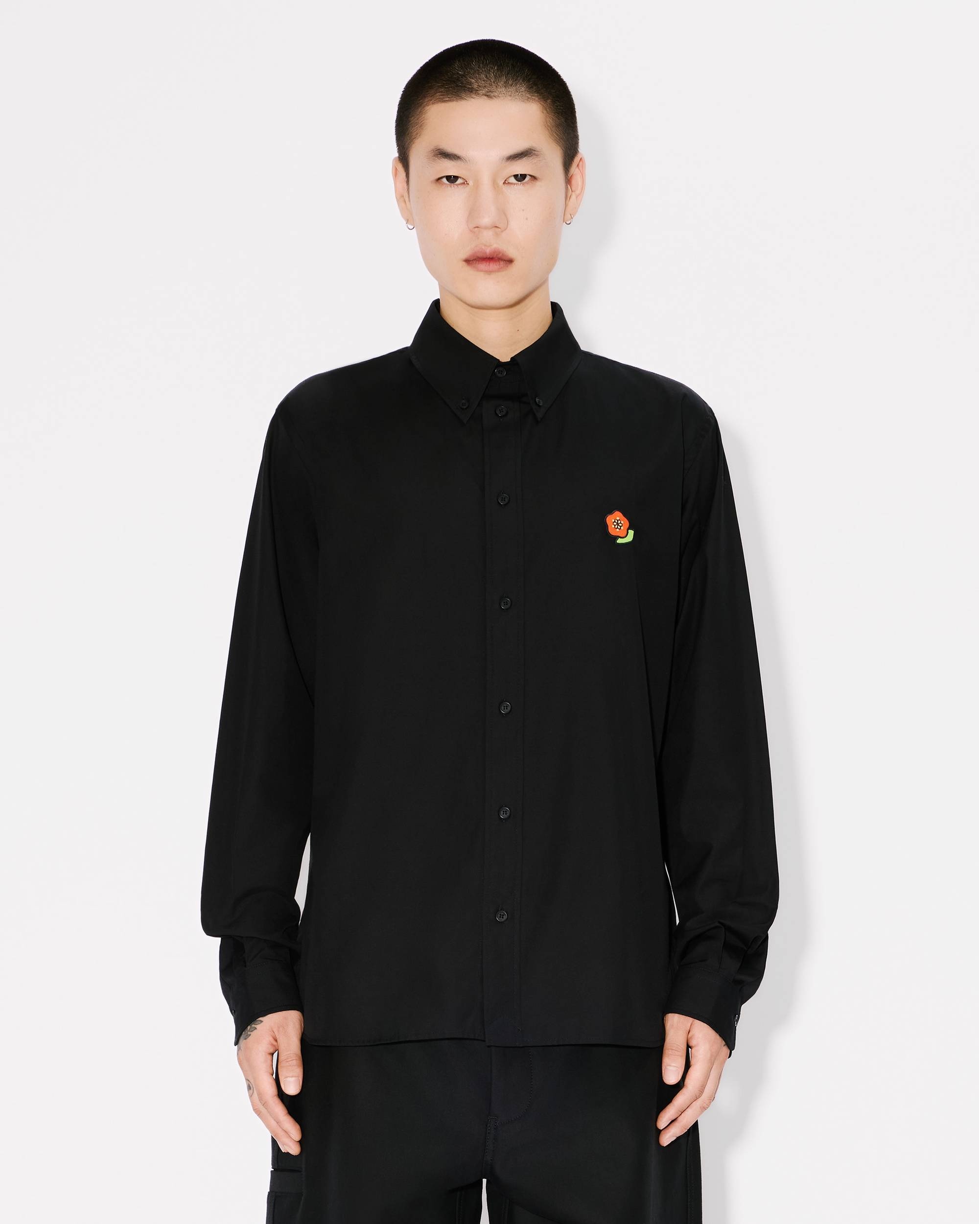 'KENZO Pop' casual embroidered poplin shirt - 3