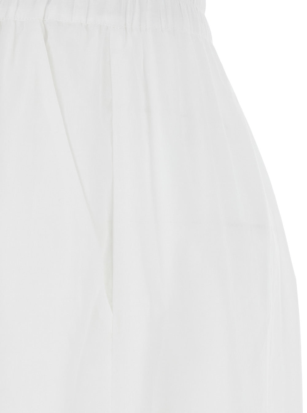 THE ANDAMANE - The Andamane Women 'Wiley' White Pants With Elastic Waist And Wide Leg Design In Cotton Woman - 3