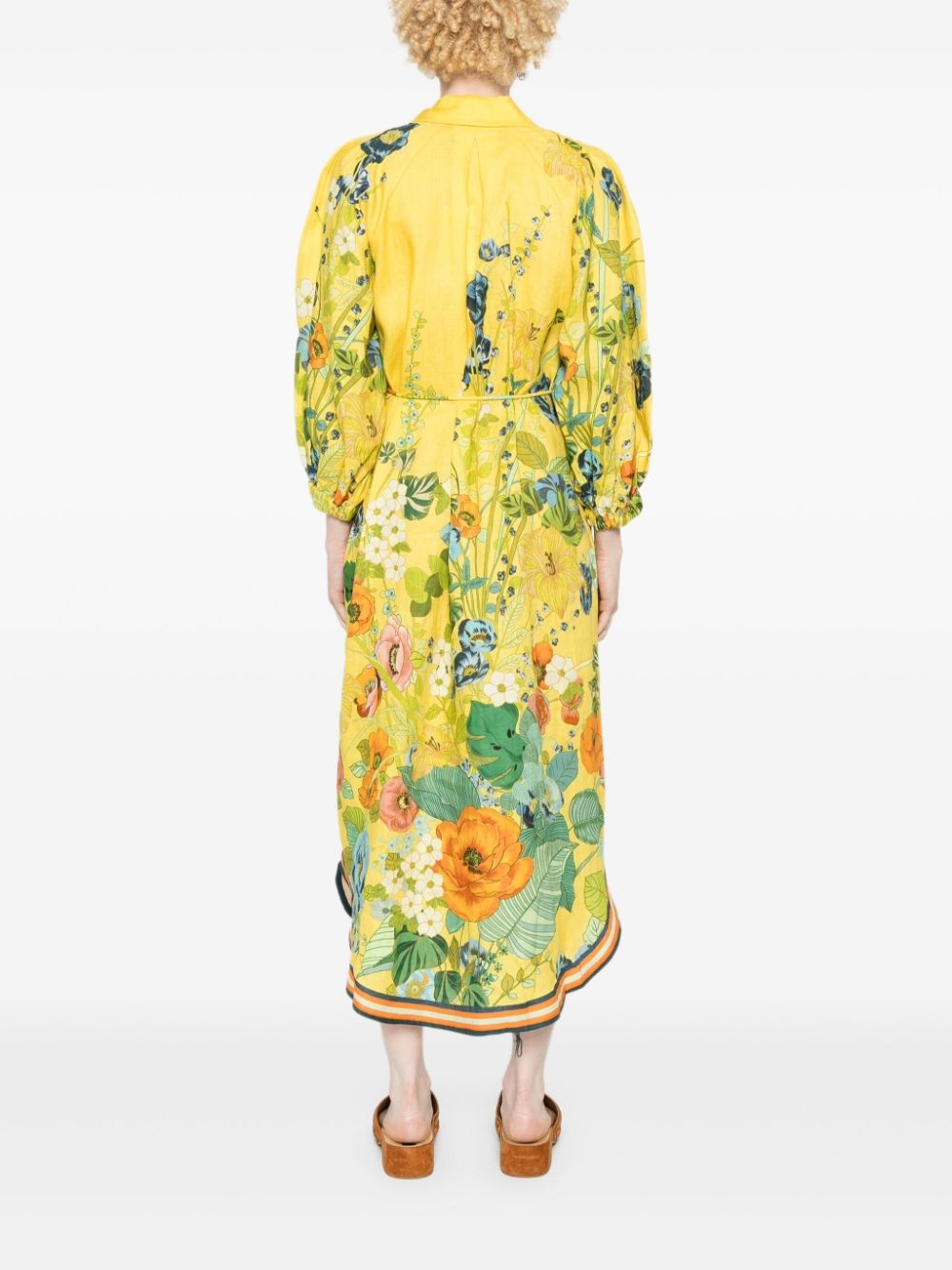 Cresida floral-print linen dress - 4