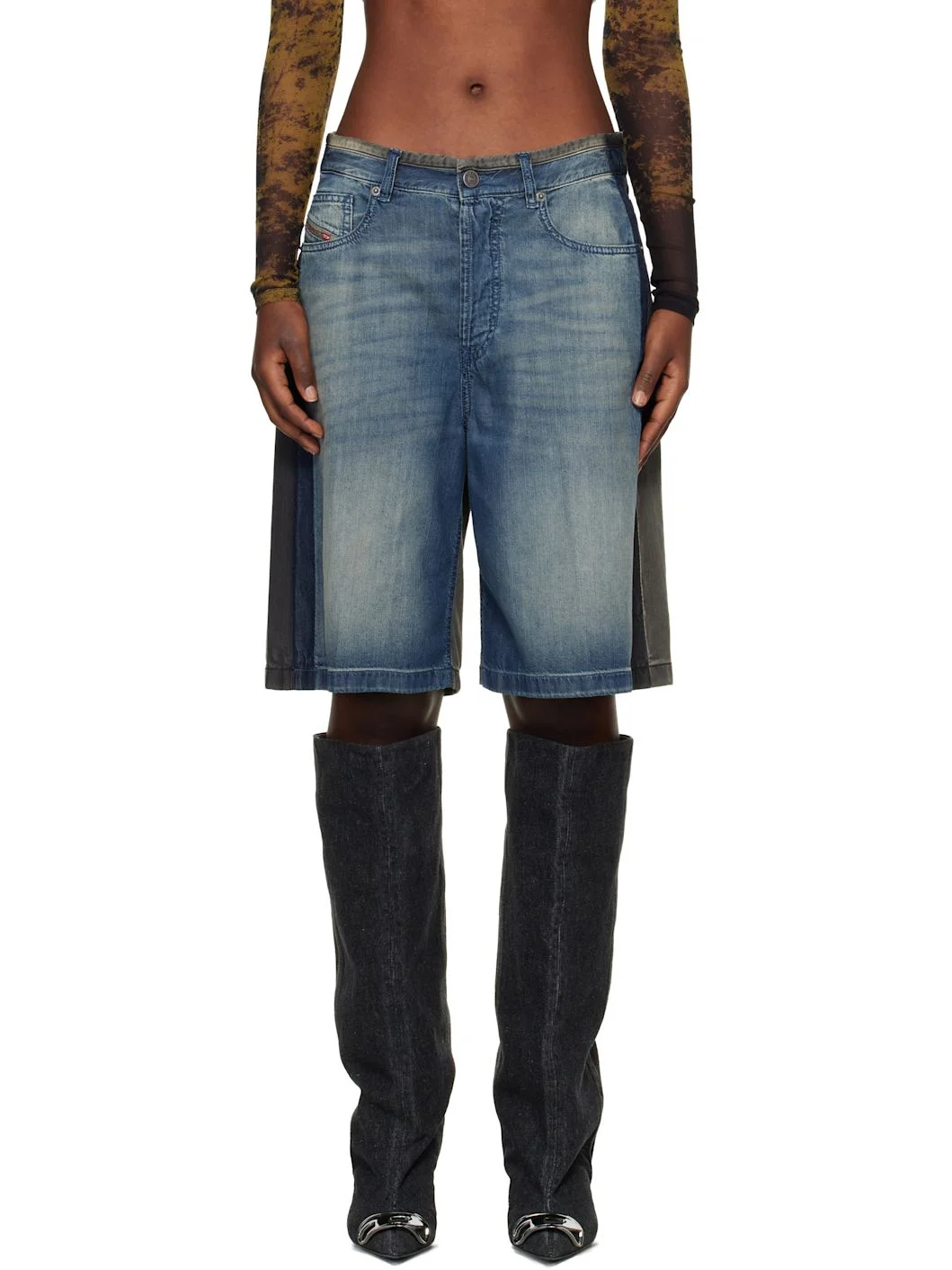 Blue & Black De-Sire-Short-S1 Denim Shorts - 1
