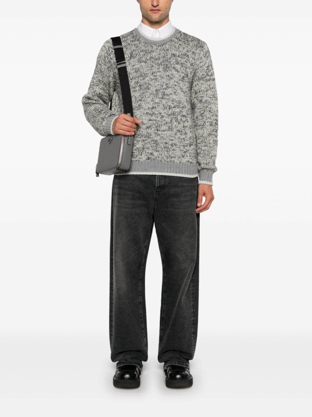 mélange-effect sweater - 2