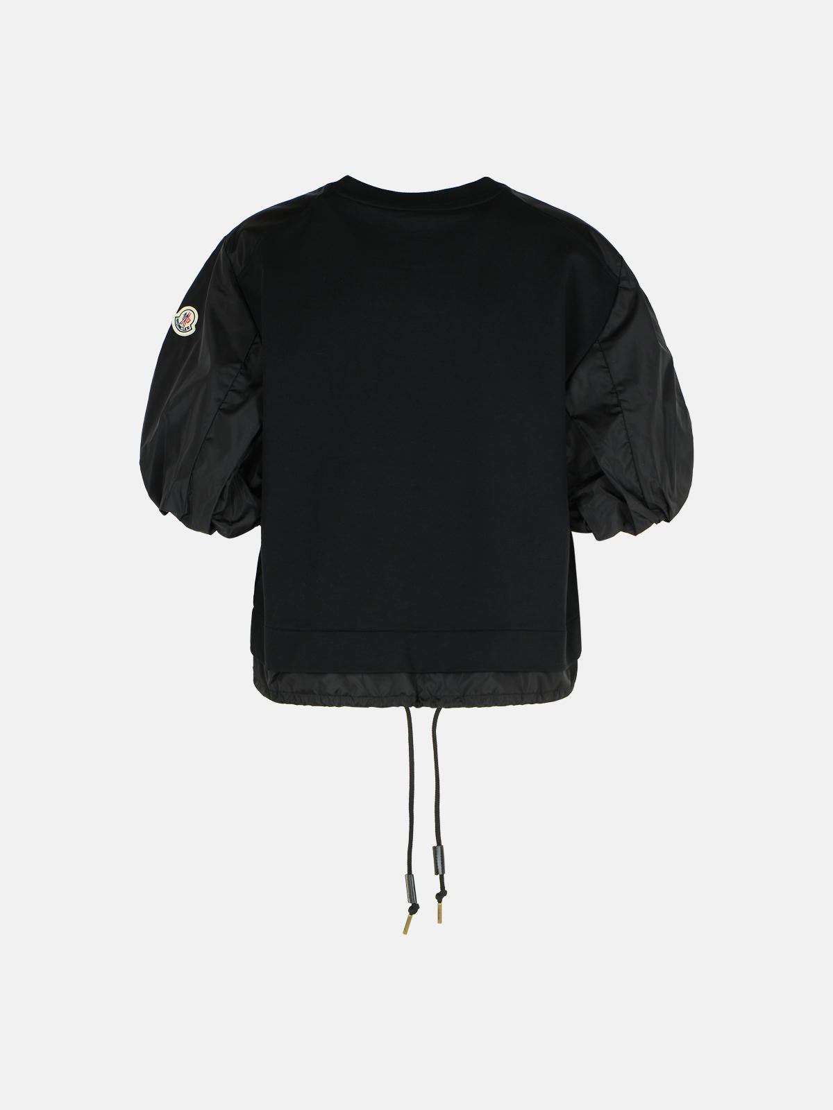 'OVER' BLACK COTTON T-SHIRT - 3