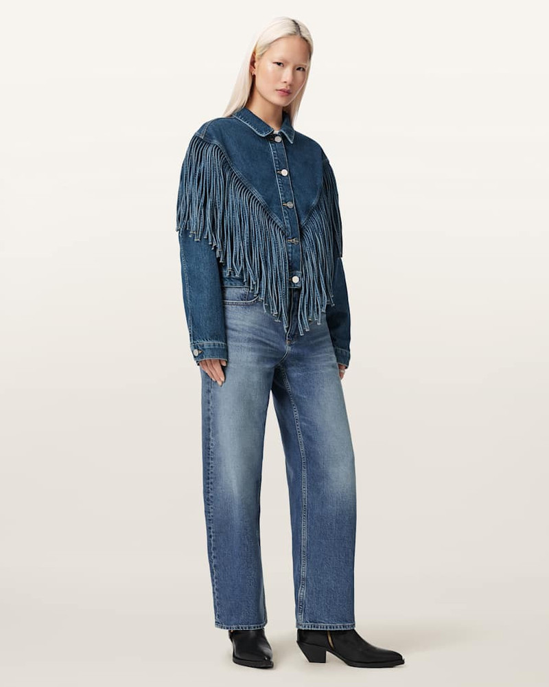 MARLENE WESTEN TASSEL DENIM JACKET 3