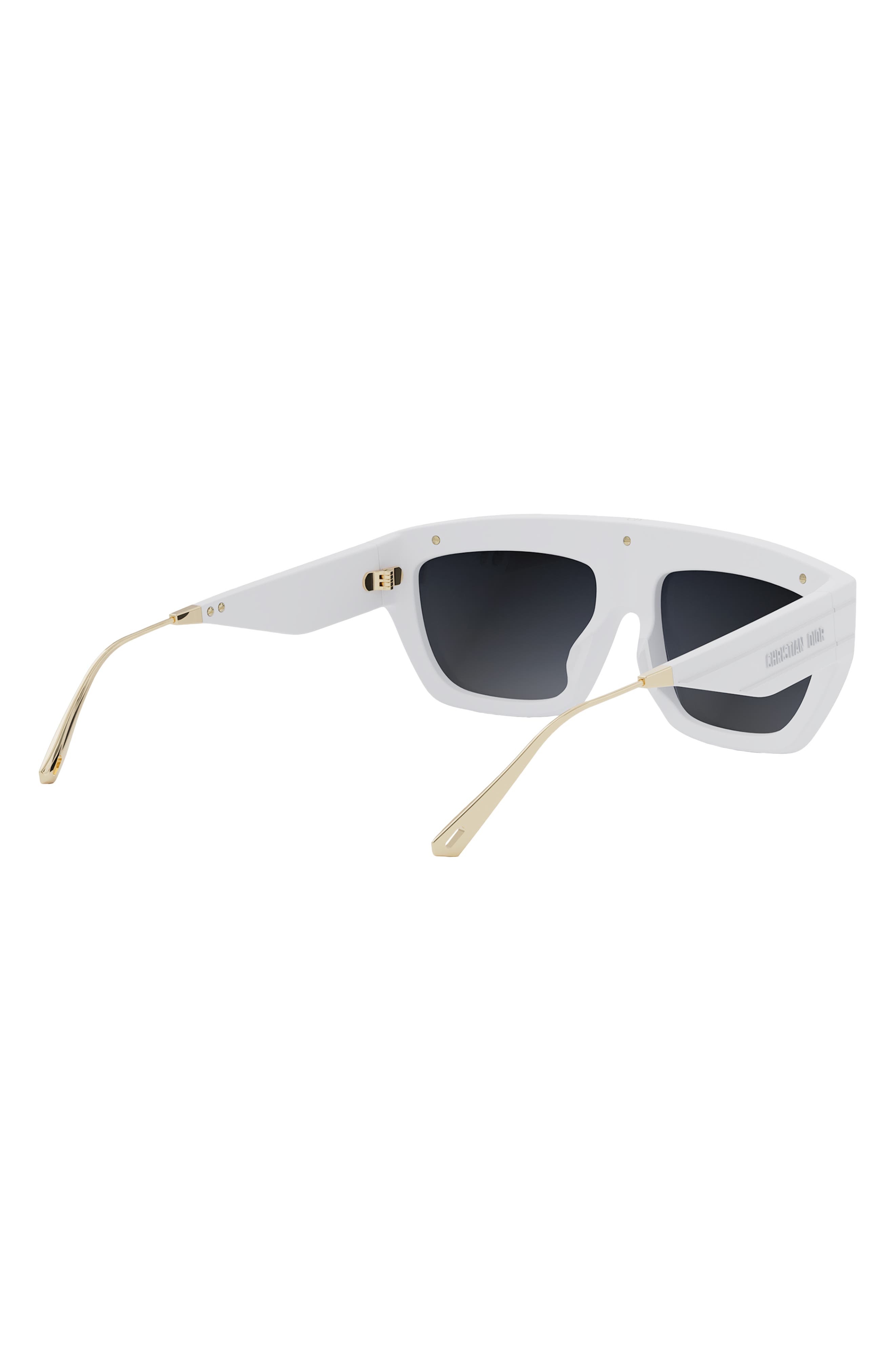 'DiorClub M7U Mask Sunglasses in White/Other /Gradient Violet at Nordstrom - 5