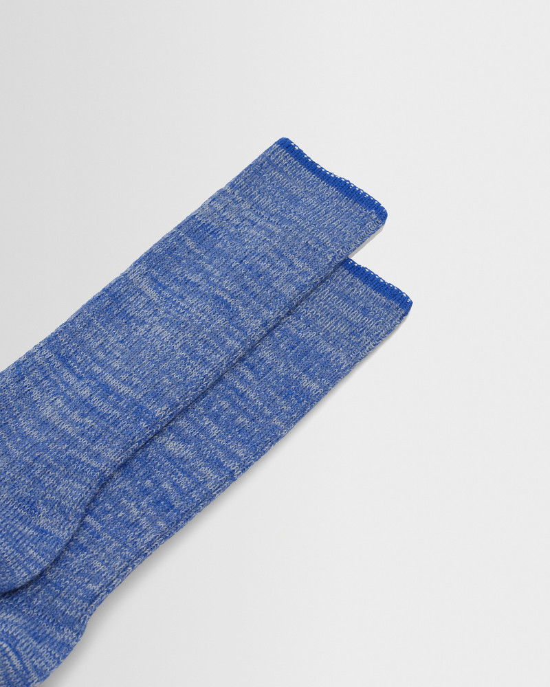 Wax London Sandwell - Blue Twisted Cotton Socks outlook