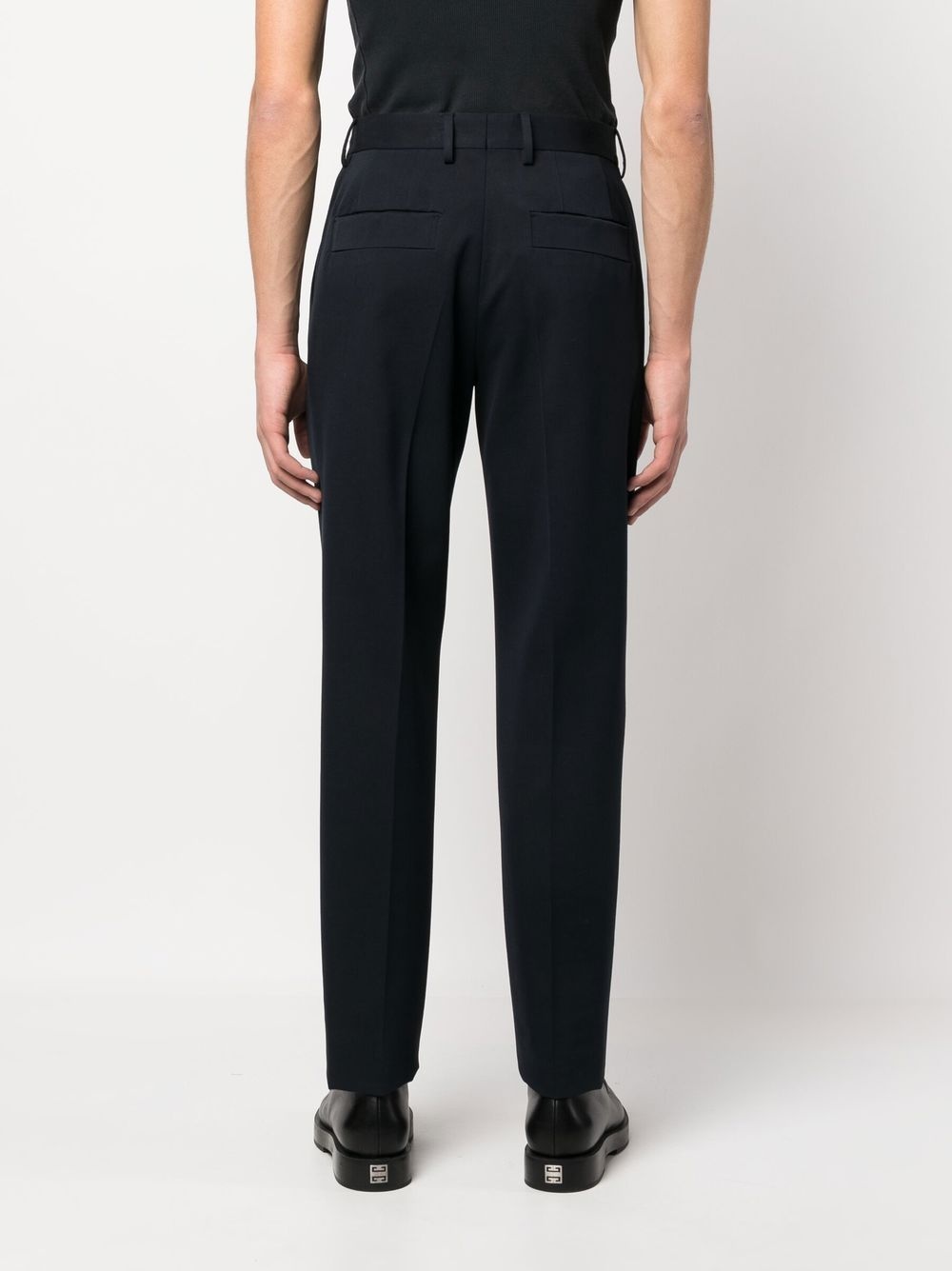 straight-leg tailored trousers - 4