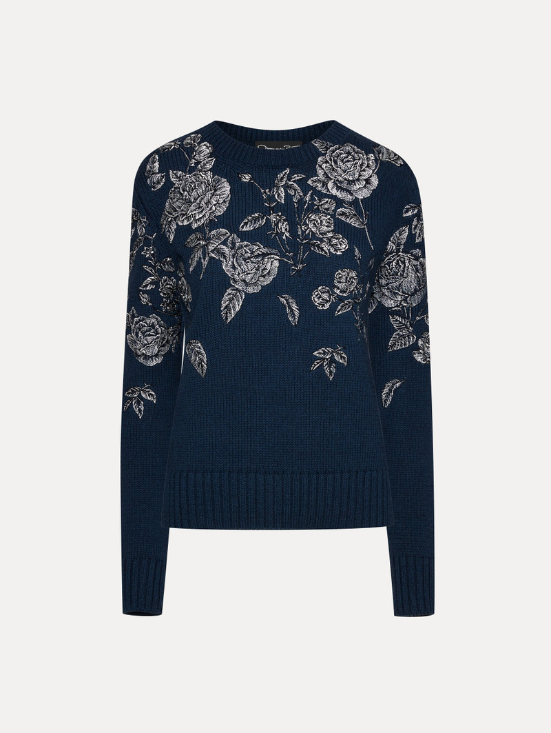 ROSE EMBROIDERED PULLOVER 1